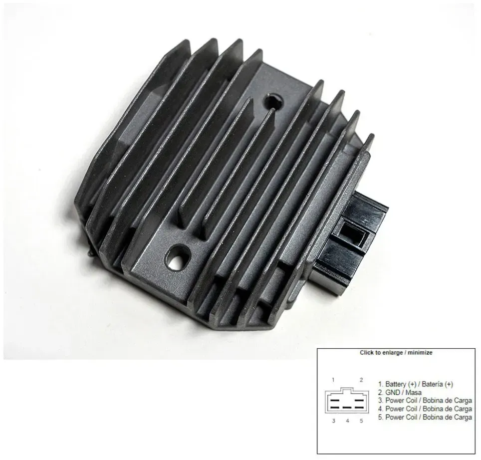 Hyp Yamaha T-max 500/530/560 04-20 Regler/gleichrichter - Black - One Size