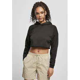 URBAN CLASSICS Oversized Cropped Hoody Schwarz 5XL