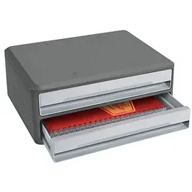 CEP Schubladenbox MoovUp lichtgrau 1090116361, DIN A4 quer mit 2 Schubladen, 1 St.