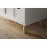 New Swedish Design 4er-Set Kallax Regal Füße/Massivholz/Möbelfüße Möbelbeine/Konisch/Höhe 10 cm