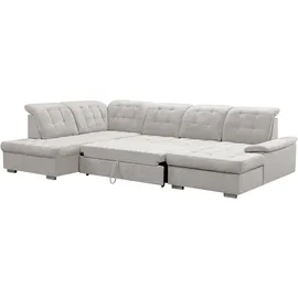 werk2 Eckcouch Polyester U-Form 3-Sitzer Weiß