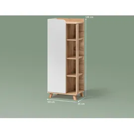 livinity Midischrank Marano 50 x 128 x 35 cm Sonoma/Weiß