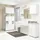 abamihome Akord Hochschrank, Weiß, Holzwerkstoff, 5 Fächer, Rechteckig,Quadratisch, 30x140x30 cm, Badezimmer, Badezimmerschränke, Midischränke