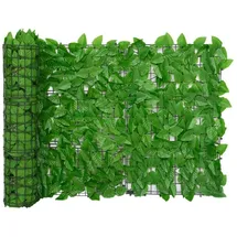 vidaXL Sichtschutzmatte mit Grünen Blättern 400 x 75 cm