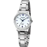 REGENT Damen Armbanduhr Analog Metallarmband silber URF1419