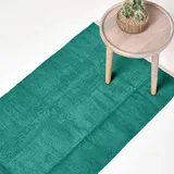 Homescapes HANDWEBTEPPICH-LÄUFER Chenille 66/200 cm