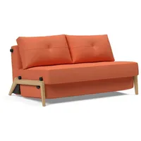 INNOVATION LIVING TM Schlafsofa Cubed Klappsofa, hochwertige Schlaffunktion, Design und extra Komfort, Frontauszug, sehr platzsparend, abgewinkelt Sitzen, waagerecht liegen orange