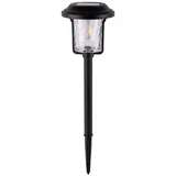 light&more Solarleuchte Metall schwarz inkl. Leuchtmittel