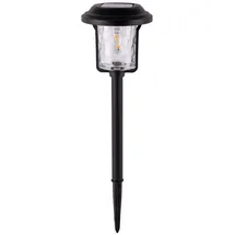 light&more Solarleuchte Metall schwarz inkl. Leuchtmittel
