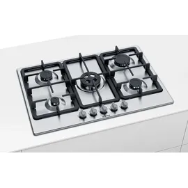 Bosch Herdset Bosch Backofen Schnellaufheizung mit Gas-Kochfeld 5 Zonen autark, 75 cm