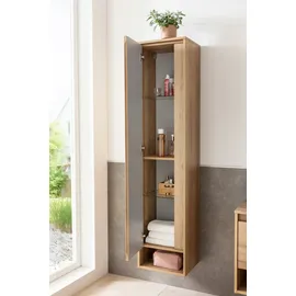 Fackelmann NATURA Hochschrank 38 x 166,5 cm Braun Holz