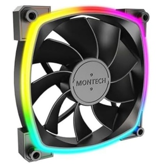 Montech RX120 PWM ARGB PC-Gehäuse-Lüfter Schwarz (B x H x T) 120 x 120 x 25 mm