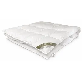 Betten Hofmann White Sibiria Schneegänseflaum leichte Daunendecke Bettdecke 5x7 155x220 cm 800g - Weiß
