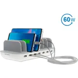 4smarts Ladestation Office 60W weiß für 7 Geräte