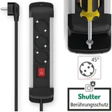 Hama Steckdosenleiste 1,5 m Schwarz/Silber 3 St.