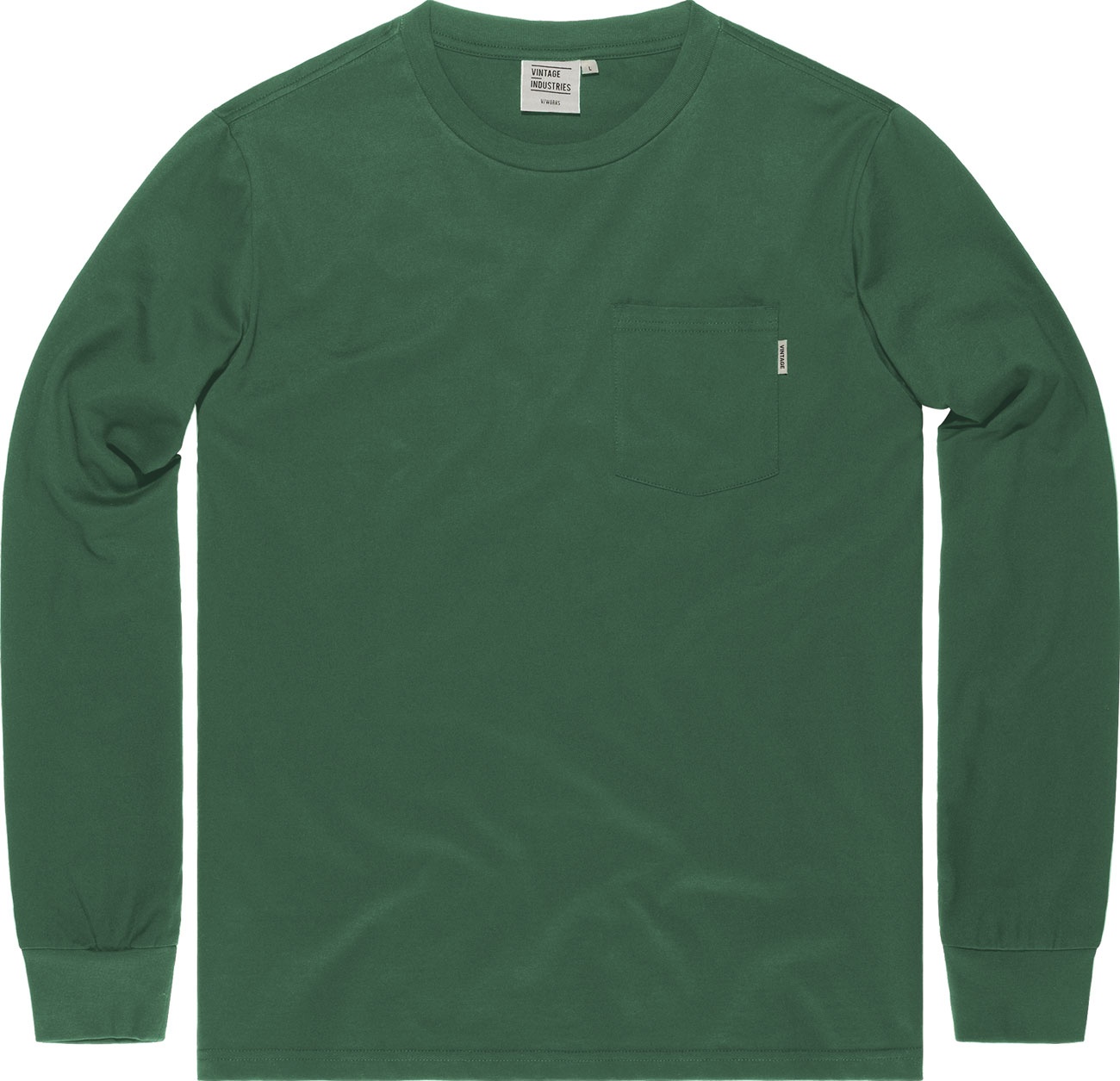 Vintage Industries Grant, t-shirt manches longues - Vert - L