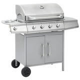 vidaXL Gasgrill 4+1 Brenner silber 310108