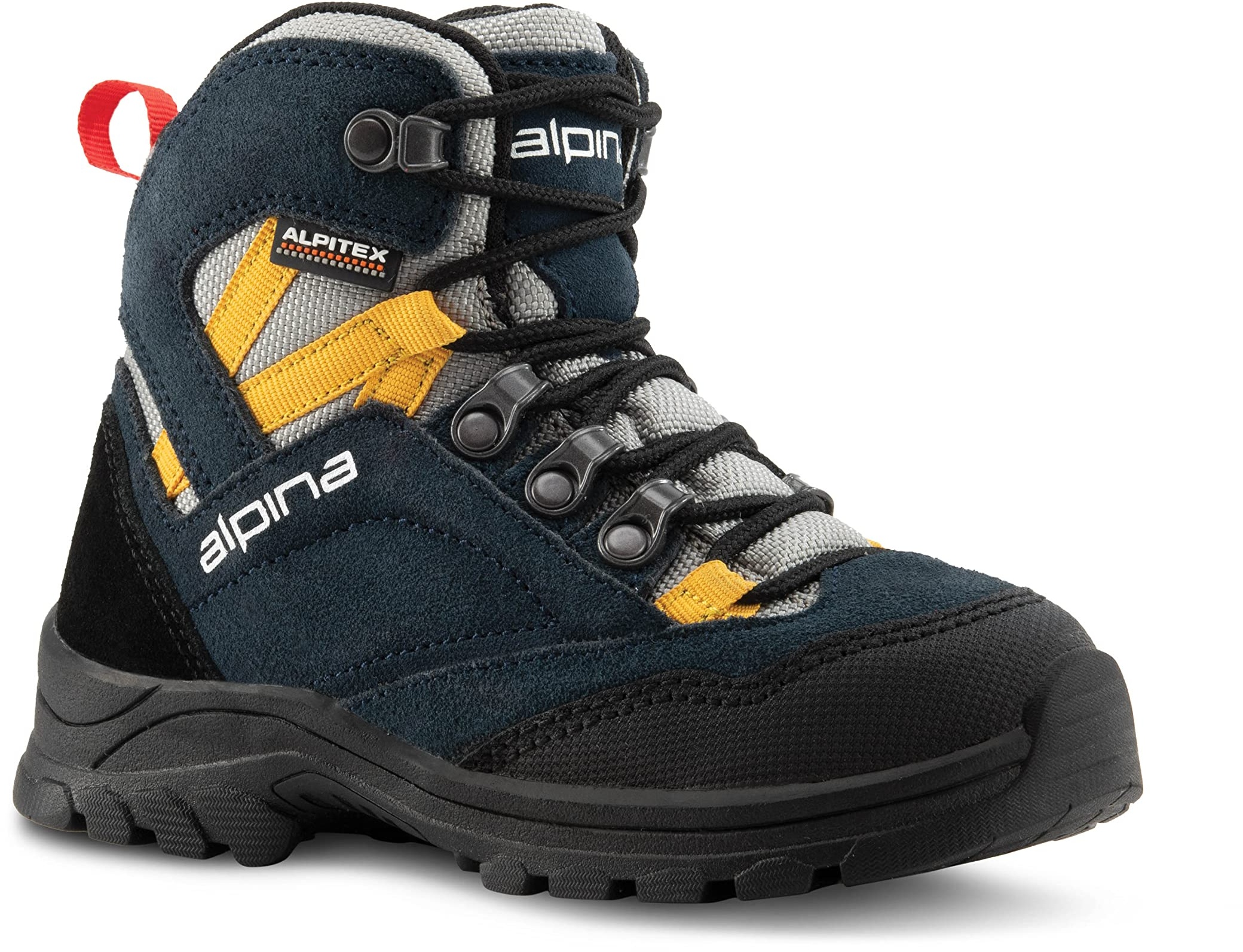 Alpina Wanderschuh, Trekkingschuh, Outdoorschuhe, Jungen, blau/schwarz, rutschfest, Gr. 39 - 39 EU