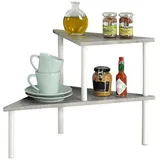 KESPER Eckregal 2 Ebenen 0 x 0 x 0 cm Grau