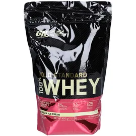 Optimum Nutrition Gold Standard 100% Whey Vanilla Ice Cream Pulver 450 g