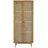 Tikamoon Schrank Pinienholz/Rattangeflecht 200 cm beige
