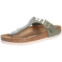 Birkenstock Damen Tongs Gizeh Birko-Flor Vernis Kaki Sandale, Khaki, 35 EU - 35 EU