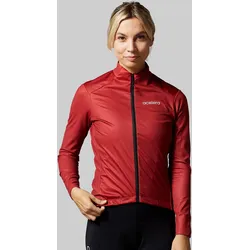 Thermo Fleece Damen Radjacke Langarm Fahrradbekleidung" ROT 2XL