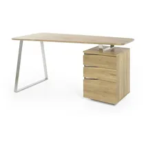 mc akcent MCA Schreibtisch Tori Holz Braun Eiche