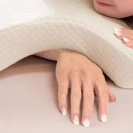 matratzen discount Sleezzz Ergonomisches Seitenschläferkissen 26 x 30 x 12 cm Weiß