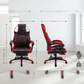 CLP Clovis Kunstleder Schwarz/Rot