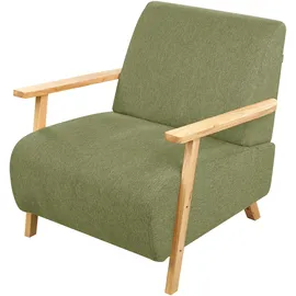 Beliani Sessel LESJA Stoff 78 x 113 x 93 cm Grün