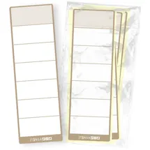 itenga Rückenschilder Latte Macchiato, 60 x 190mm, selbstklebend, 10 Stück