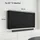 kwmobile 85" TV Abdeckung Staubschutzhaube Schwarz