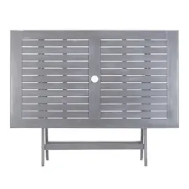 vidaXL Gartentisch 120 x 70 x 75 cm grau klappbar