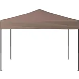 vidaXL Faltpavillon 3 x 3 m inkl. 4 Seitenteile Grau/Schwarz
