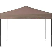 vidaXL Faltpavillon 3 x 3 m inkl. 4 Seitenteile Grau/Schwarz