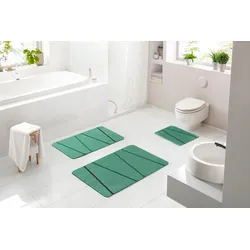 Badematte BATEX "Vedia", grün, H:27mm, Polyacryl, Badematten, extra weiches und pflegeleichtes Garn