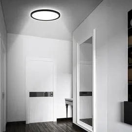 Briloner LED Panel 29,3 cm 18W schwarz