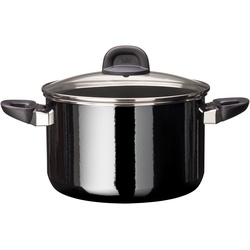 Silit Silargan® Modesto Fleischtopf mit Deckel, 24 cm, Black