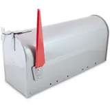BITUXX Us Mailbox Amerikanischer Briefkasten Standbriefkasten Wandbriefkasten Silber