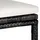 vidaXL Gartenbar Set 5-tlg. Schwarz