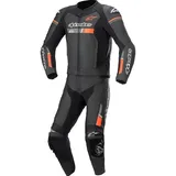 Alpinestars GP Force Chaser Lederkombi - Schwarz/Neon-Rot / 48