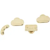 Katzentreppe, 4-teiliges Set, 3-stufige Sprossenleiter, 2 Plattformen, Hängematt