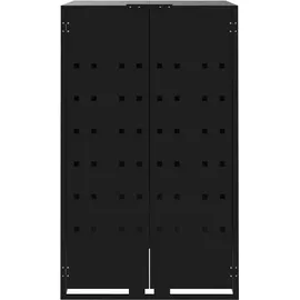 vidaXL Mülltonnenbox 276 x 79 x 117 cm schwarz
