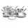 De Buyer Alchimy Topf-Set 5-tlg. 14 cm rund