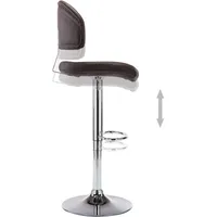 vidaXL Barhocker Braun Kunstleder