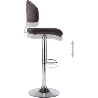 vidaXL Barhocker Braun Kunstleder