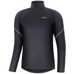 Gore Herren Mid Zip Langarmshirt schwarz