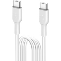 Belkin BoostCharge USB-C to USB-C Cable with Strap 2.0m weiß