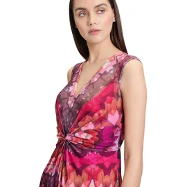 Cartoon Midikleid Rosa/Lila 38